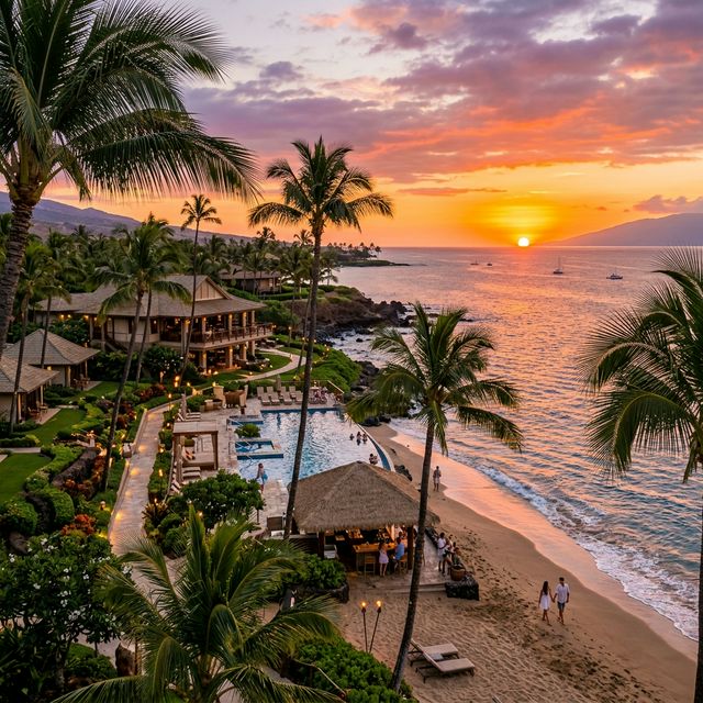 Hawaii Resort Sunset